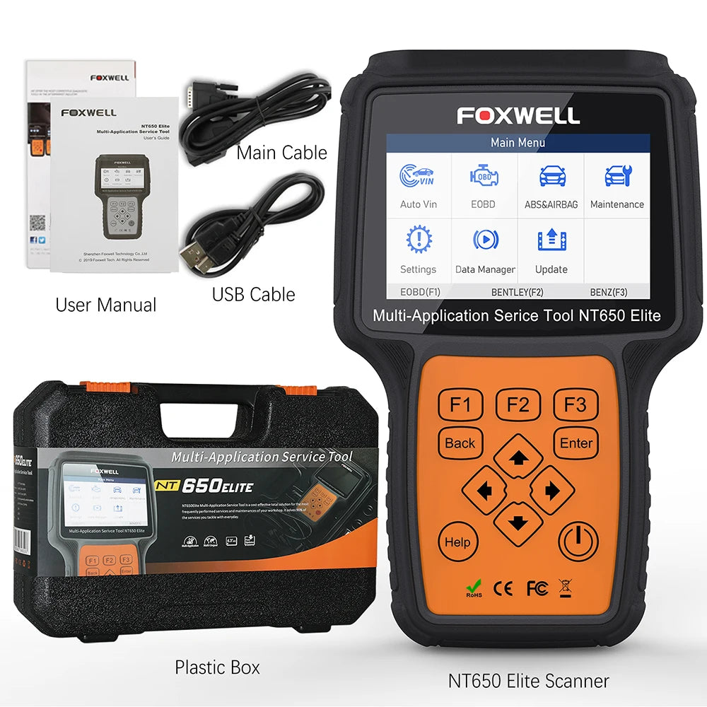 FOXWELL NT650 Elite Scanner Automotivo